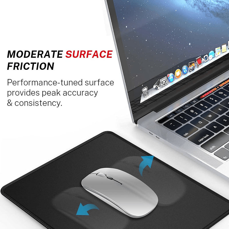 3X Non-Slip Mouse Pad Stitched Edge PC Laptop for Computer PC Gaming Rubber Base