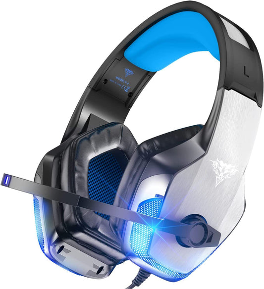 Auriculares Gaming Over-Ear con Cancelación de Ruido y Micrófono para Consolas y PC