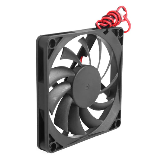 12V 2-Pin 80X80X10Mm PC Computer CPU System Heatsink Brushless Cooling Fan 8010 Desktop PC Chassis Radiator Cooler Fans